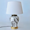 Black and White Bedside Lamp