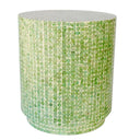 Shop the best capiz decor with this Lime Green Drum Stool.