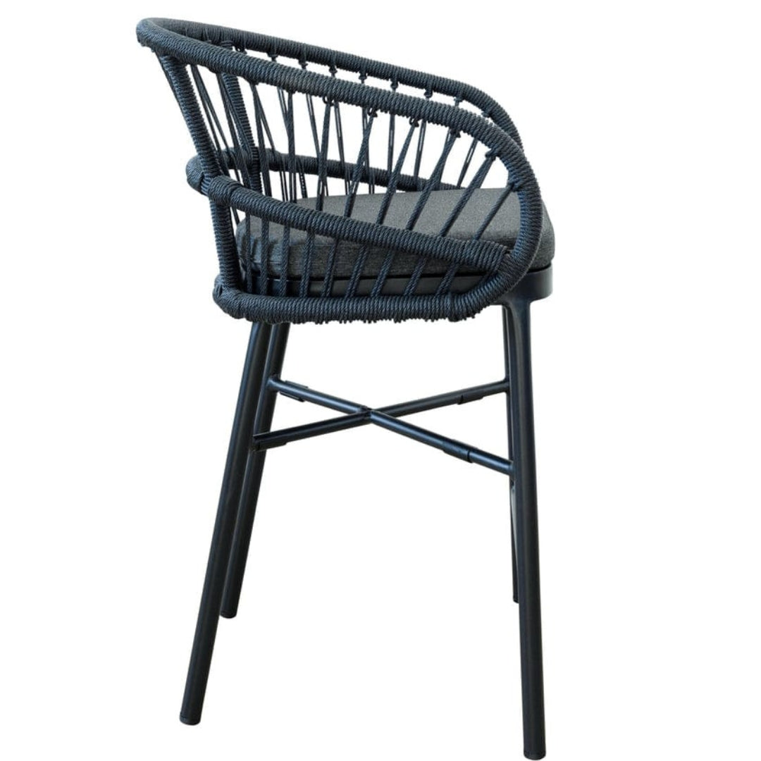 Lola Outdoor Counter Chair  with weather-resistant cushions 