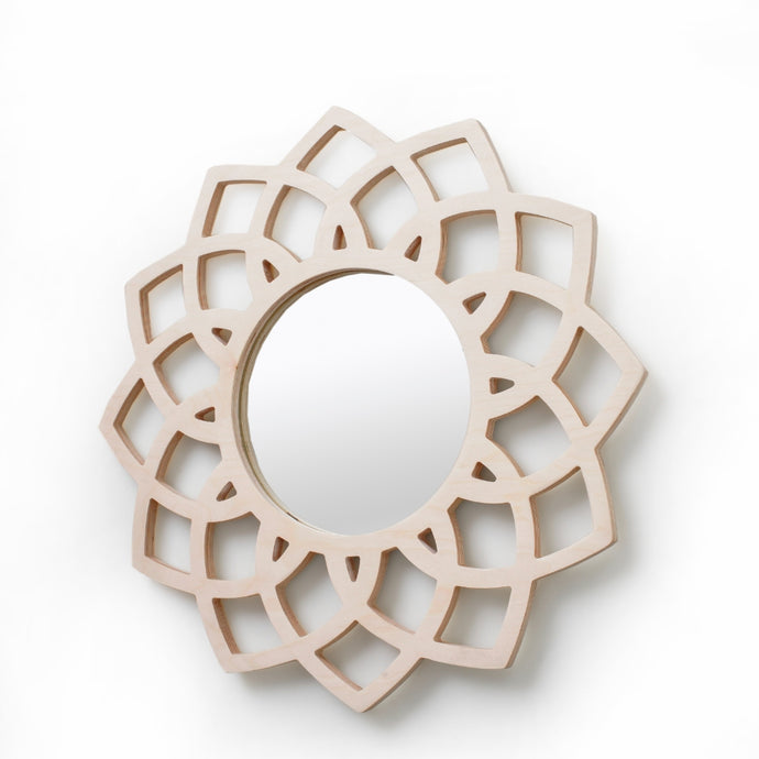 Lotus Flower Round Mirror | Woodka Interiors