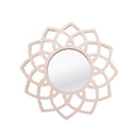 Lotus Flower Round Mirror Home décor round mirror with floral motif