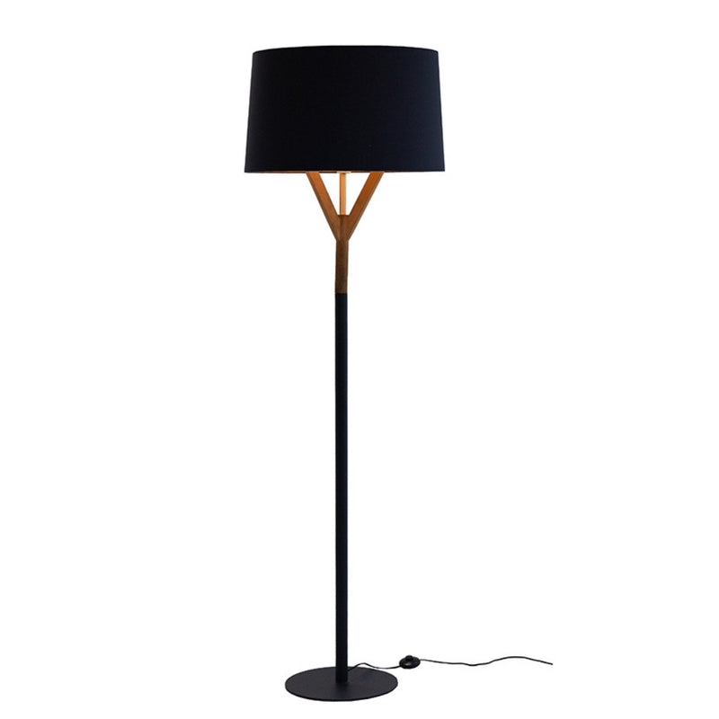 Lumos floor lamp with shade in black standing lamp