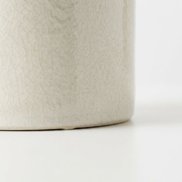 ivory ceramic vase base.
