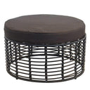 Madison Round Ottoman – Black