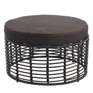 Madison Round Ottoman – Black