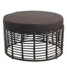 Madison Round Ottoman – Black
