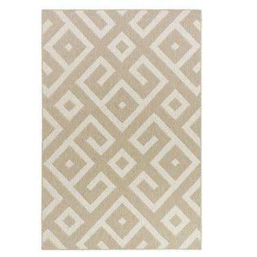 Close-up of the Mandla Sand Rug detailed motif