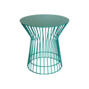 Woodka Interiors Marcel Metal Side Table in Green