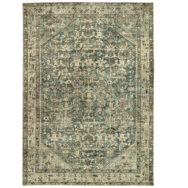 Marquis patterned area rug with a geometric design