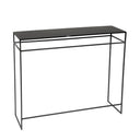 Matt Black Metal Console Table 