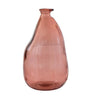  Mediterranean Recycled Glass Vase in Rose