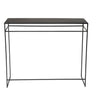 Matt Black Metal Console Table 