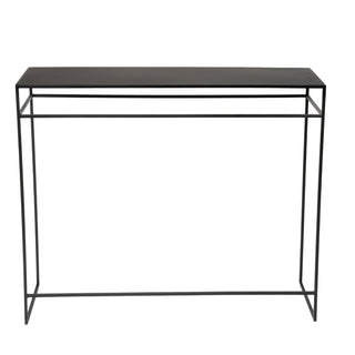 Matt Black Metal Console Table 