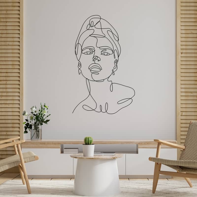 large Metal Wall Art of Sophia 