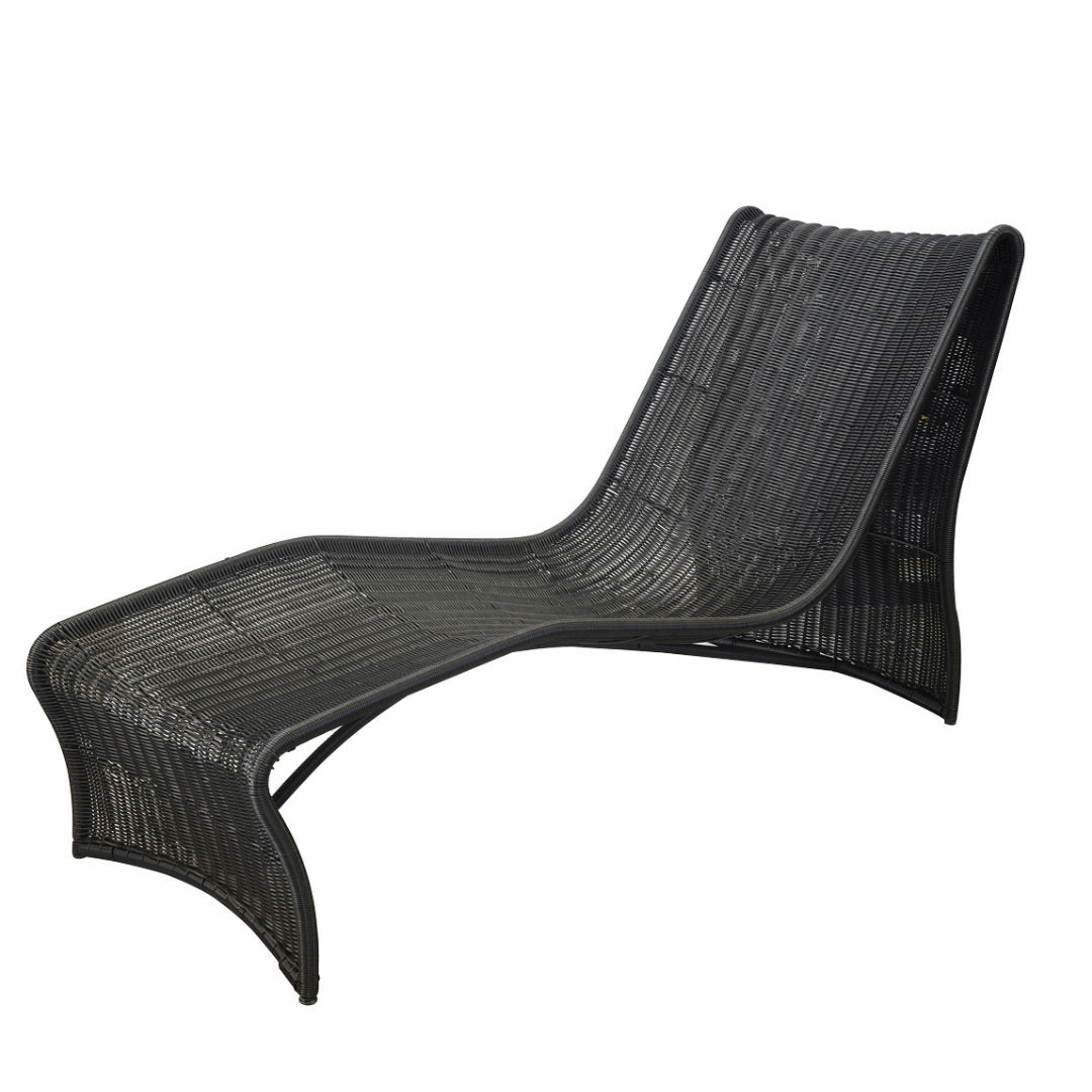 Midnight Curved Outdoor Lounger