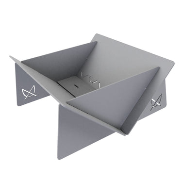 Mobile Fire Pit in Silver