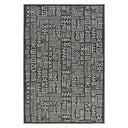 Artistic Mural Grey rug inspired by finger painting and doodles