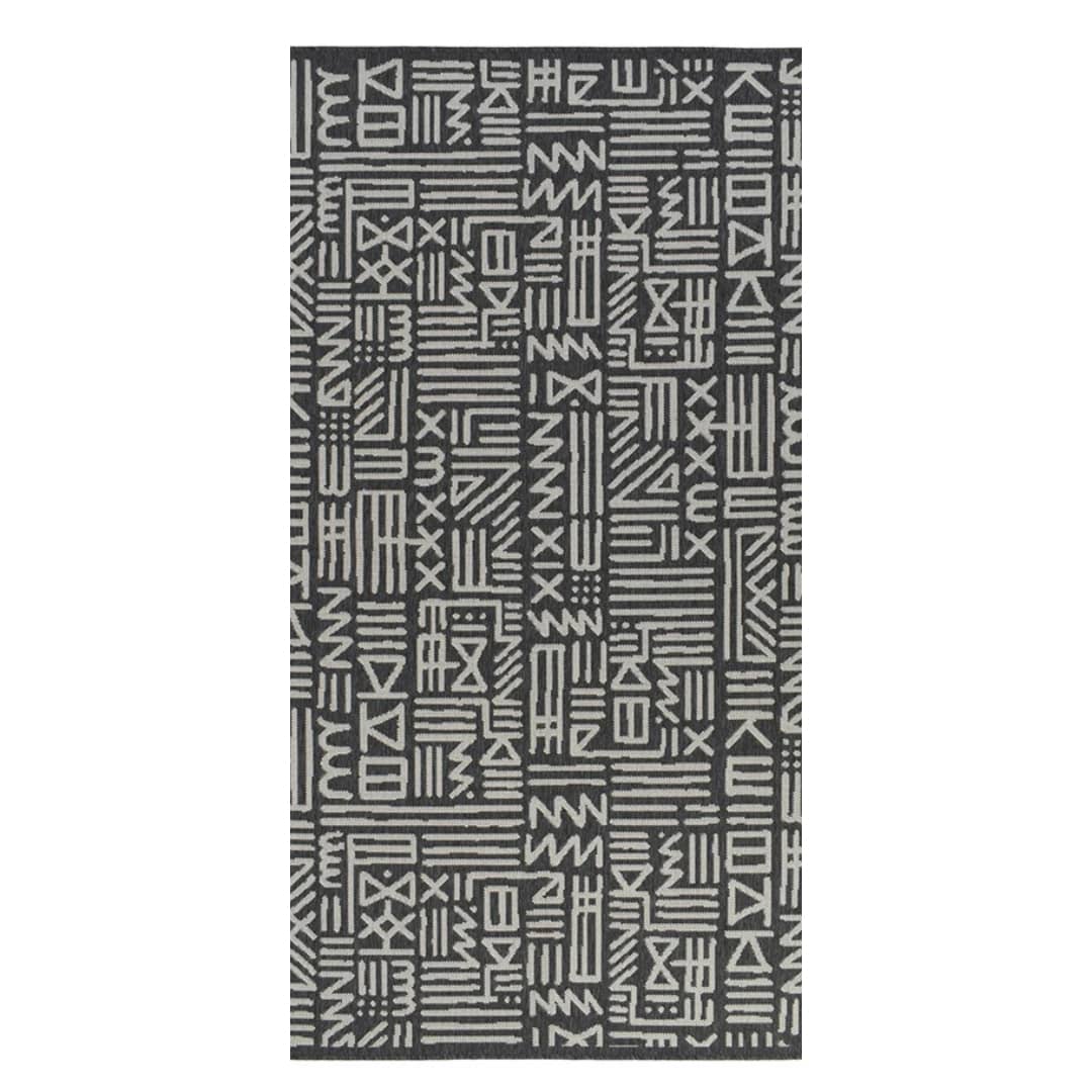 Mural Grey Runner Rug | Woodka Interiors