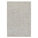 Light brown Mural Sand area rug for natural decor.