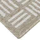 Elegant and functional sand-toned runner rug for entryways