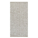 Durable, slip-resistant natural tone Mural Sand Runner Rug