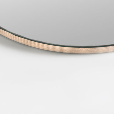 Oblong Wall Mirror in Birch Wood Backing