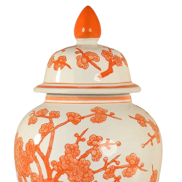 Orange Blossoms Ginger Jar Lidded Jar