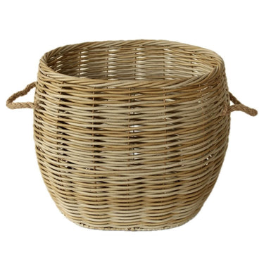 Set of 3 rattan baskets for versatile storage solutions