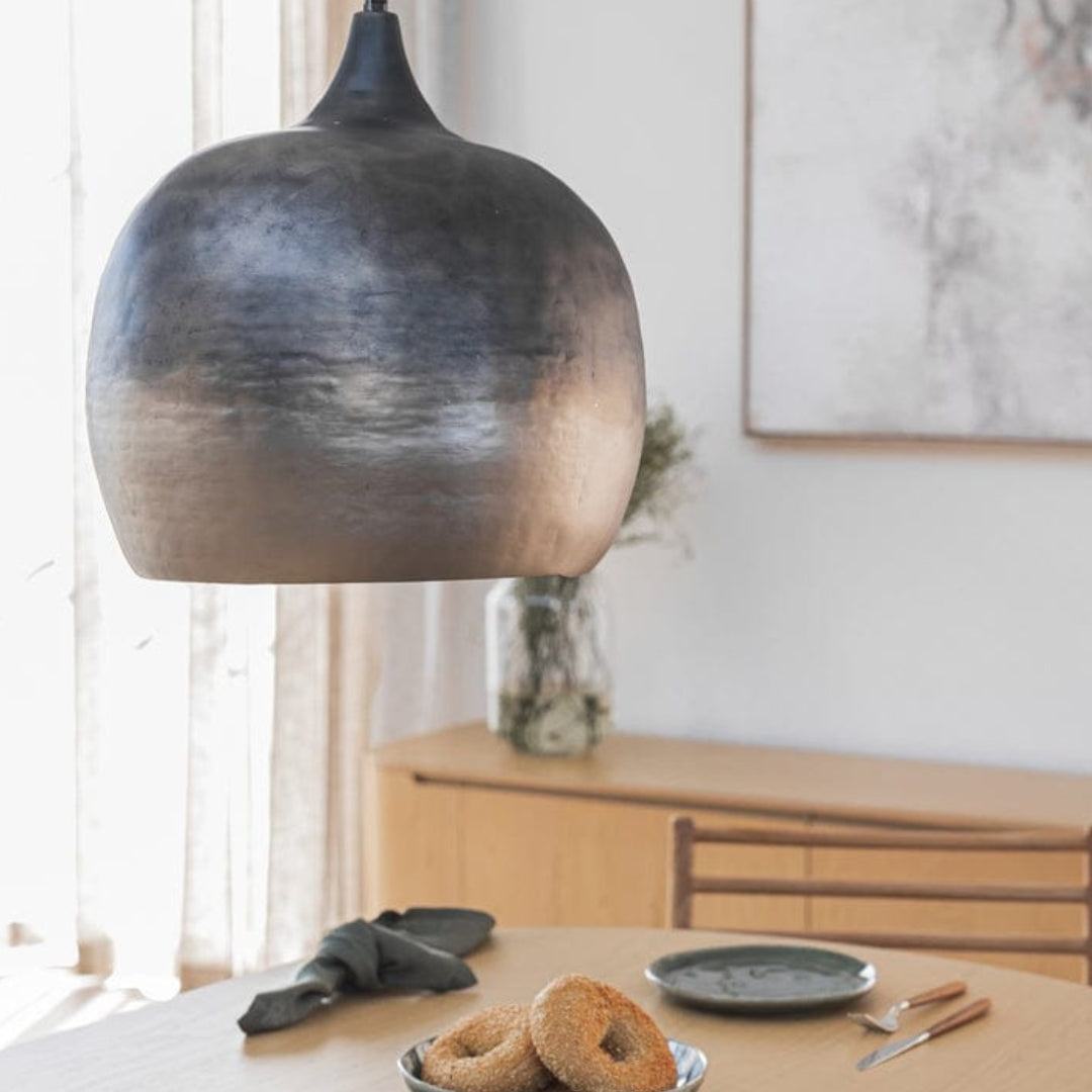 Paarl Rock Pendant in Rolling Mist in Living Space