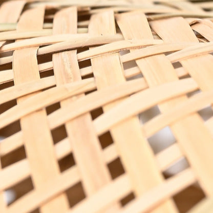 clean curves and woven rattan dome