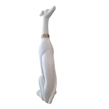 Elegant greyhound dog statue for modern home decor.