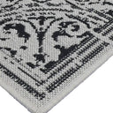 Poletti Black and White Rug closeup