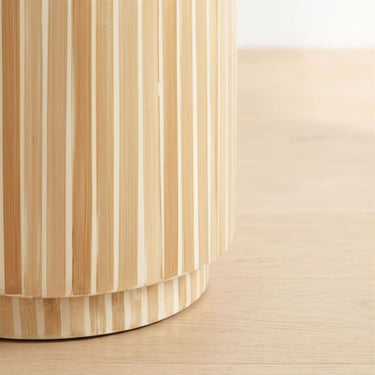 base of the side table with mother of pearl finish 
