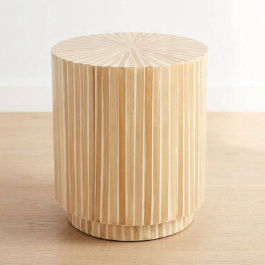 Radial Side Table Mother of Pearl Design