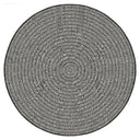 Radius Round reversible rug in Onyx