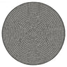 Radius Round reversible rug in Onyx
