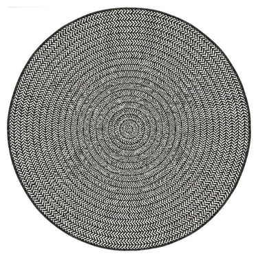 Radius Round reversible rug in Onyx