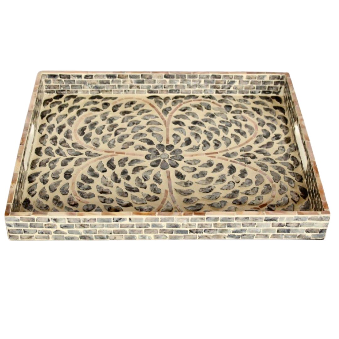 Anthropologie Capiz Decorative Tray