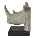 Rhinoceros bookends for a bold statement in your living room or study.