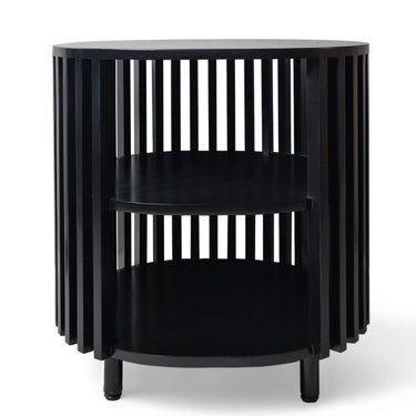 Scandi Bedside Table in Black