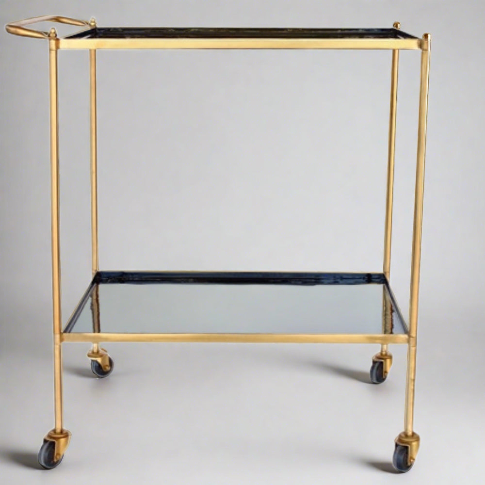 Brass Serving & Drinks Trolley by woodka Interiors 