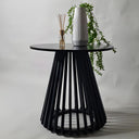 Onyx Birch Ribbed Side Table Decor