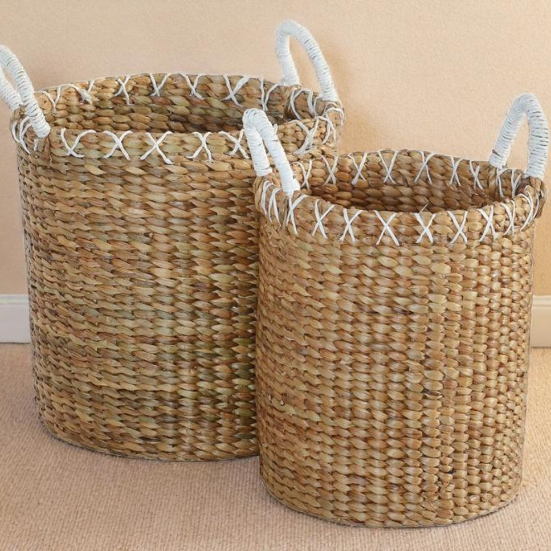 Versatile and stylish baskets and storage, ideal for organizing your living area with elegance.