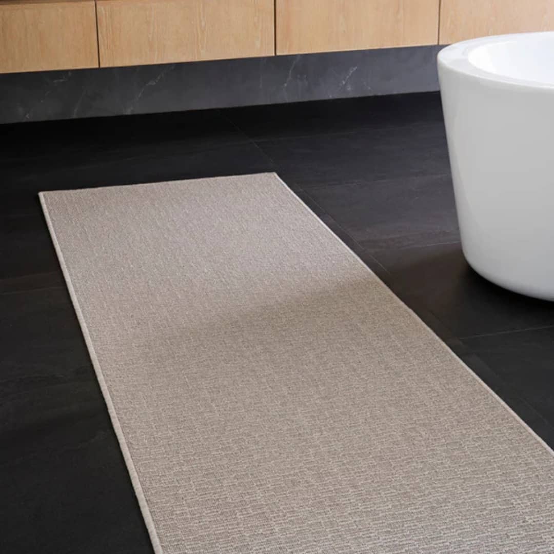 Pool Runner Rug Stratia Beach Outdoor Runner Rug | Woodka Interiors