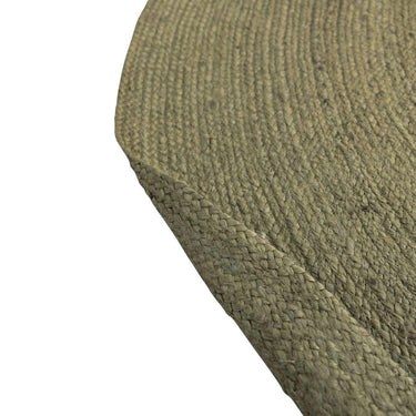 Close-up of natural jute texture in the Surround Rug in Jungle
