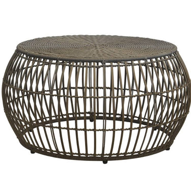 Synthetic Rattan Coffee Table Grey