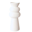 Tall Ceramic White Vase