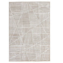 Tangram outdoor rug  with geometric design in twill