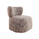 Thalia Swivel Chair in upholstered in a textured fabric.