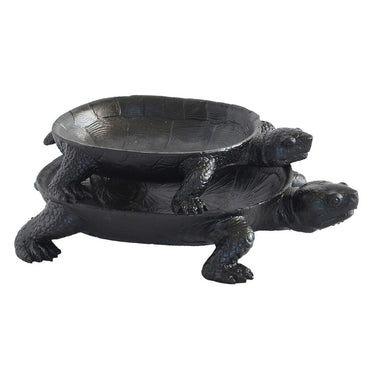 Turtle Tray Set of 2 | Black | Woodka Interiors